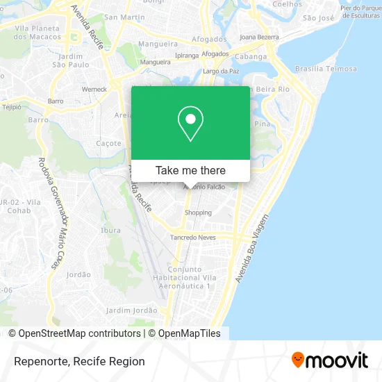 Repenorte map