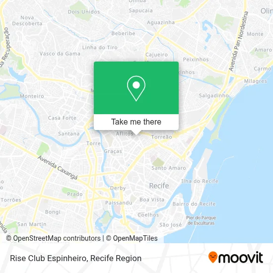 Rise Club Espinheiro map