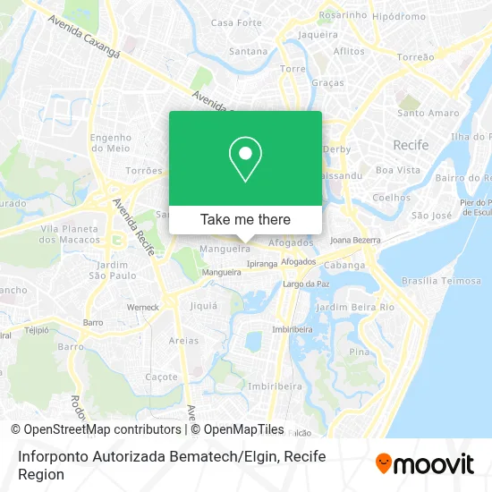 Inforponto Autorizada Bematech / Elgin map