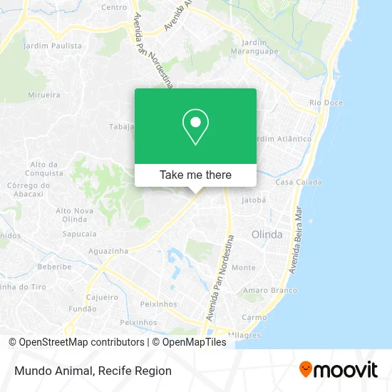 Mundo Animal map