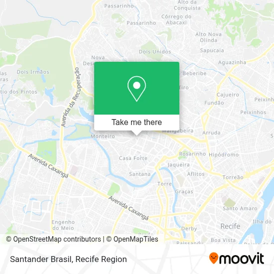 Santander Brasil map