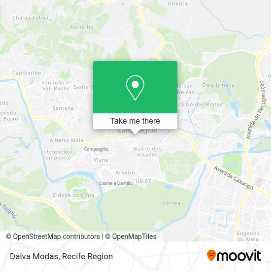 Dalva Modas map
