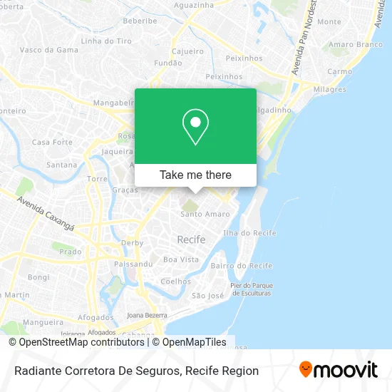 Radiante Corretora De Seguros map