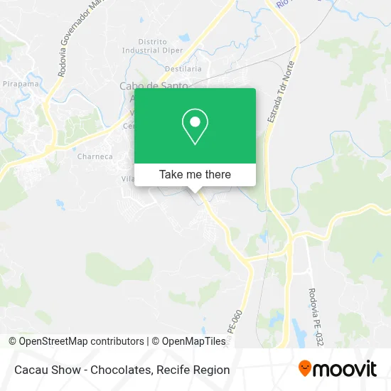 Cacau Show - Chocolates map