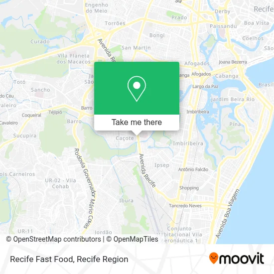 Recife Fast Food map