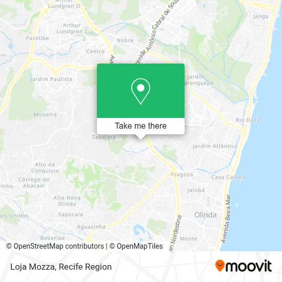 Loja Mozza map