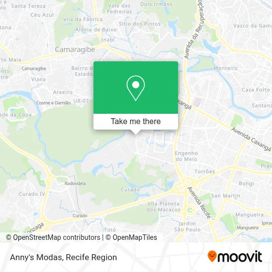 Anny's Modas map