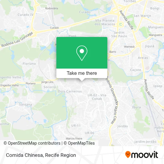 Comida Chinesa map