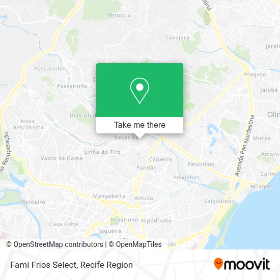 Fami Frios Select map