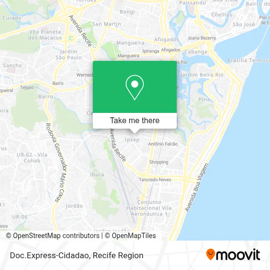 Doc.Express-Cidadao map