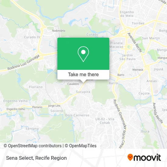 Sena Select map