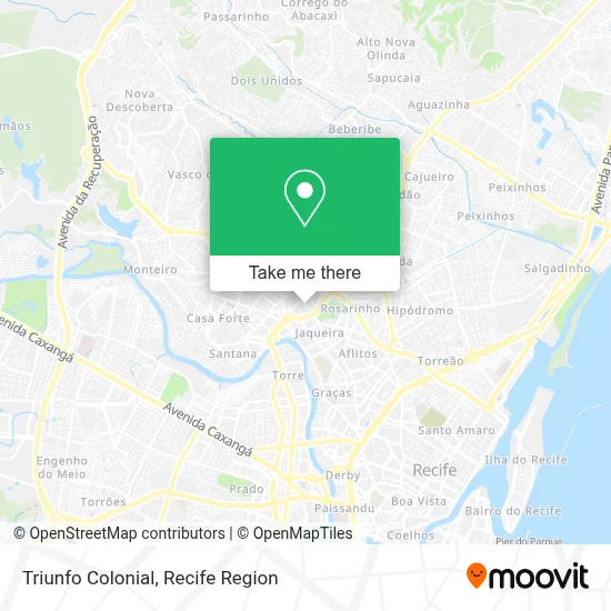 Triunfo Colonial map