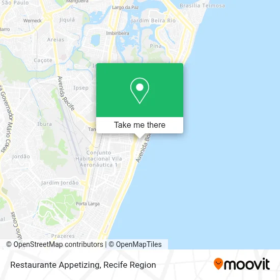 Restaurante Appetizing map