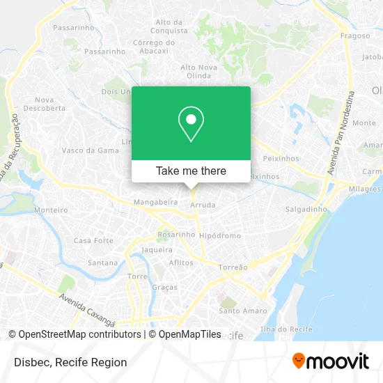 Disbec map