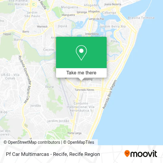 Pf Car Multimarcas - Recife map