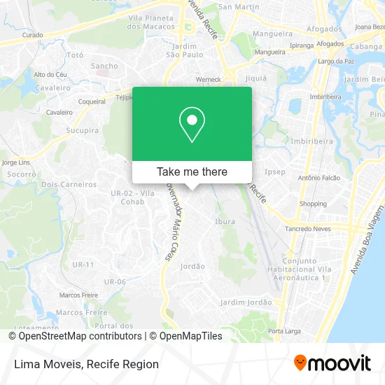 Lima Moveis map