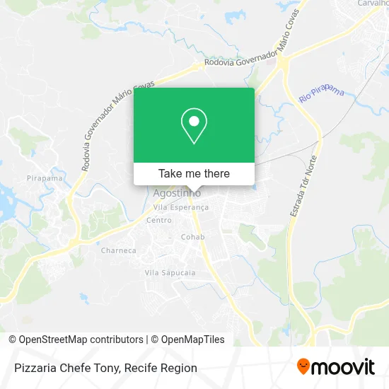 Pizzaria Chefe Tony map