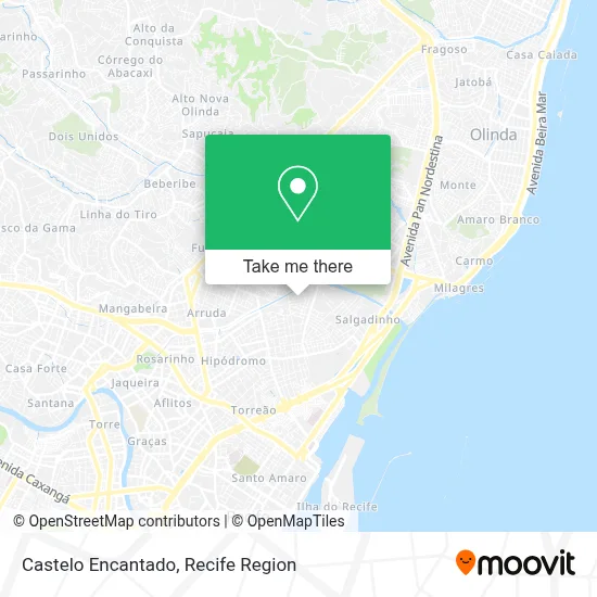 Castelo Encantado map