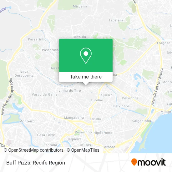 Buff Pizza map