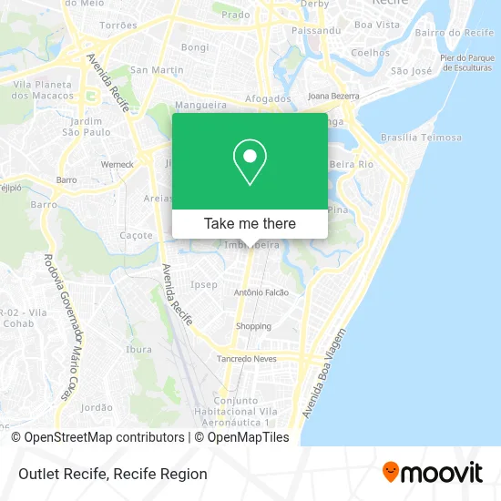 Outlet Recife map