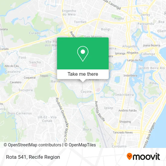 Rota 541 map