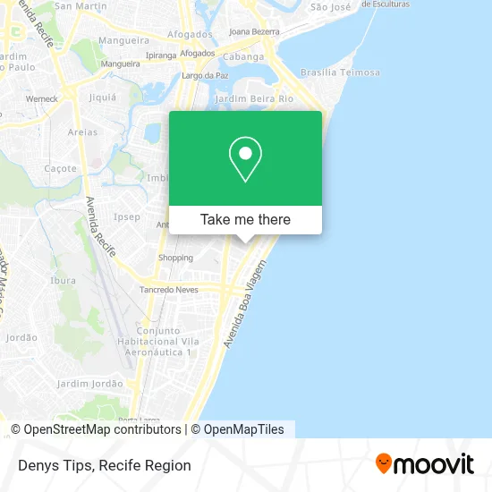 Denys Tips map
