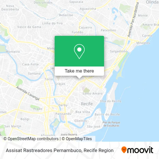 Assisat Rastreadores Pernambuco map