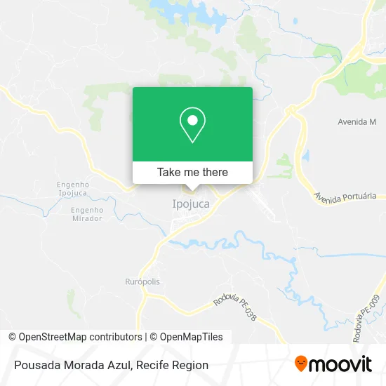 Pousada Morada Azul map