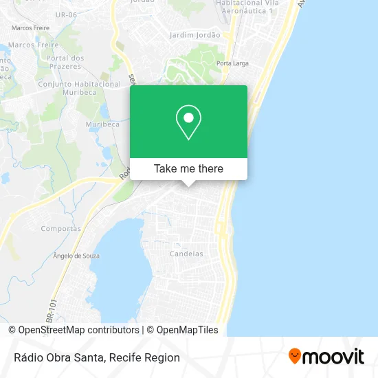 Rádio Obra Santa map