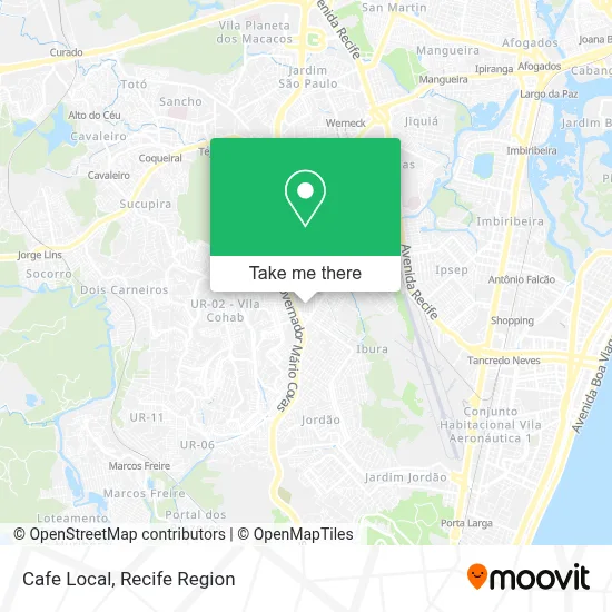 Cafe Local map