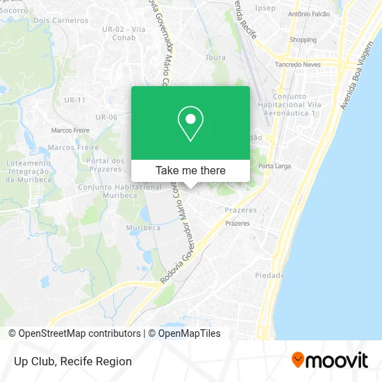 Up Club map