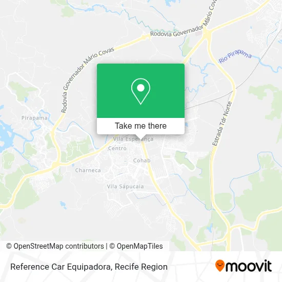 Reference Car Equipadora map