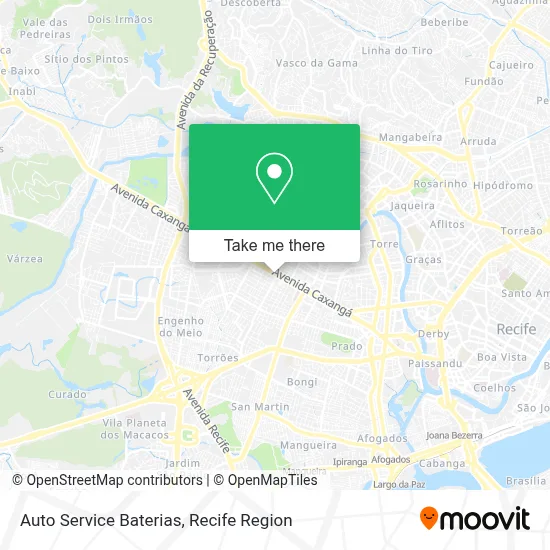 Auto Service Baterias map