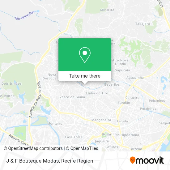 J & F Bouteque Modas map