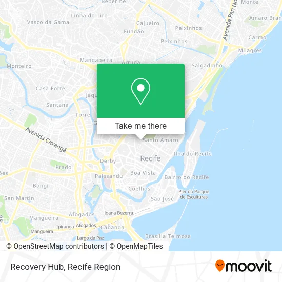 Recovery Hub map
