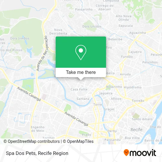 Spa Dos Pets map