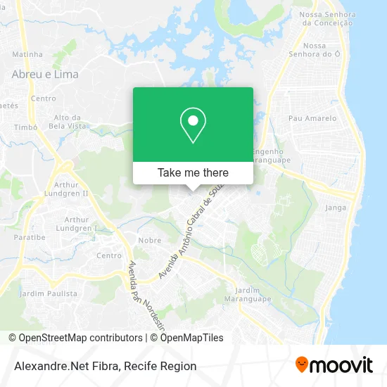 Alexandre.Net Fibra map