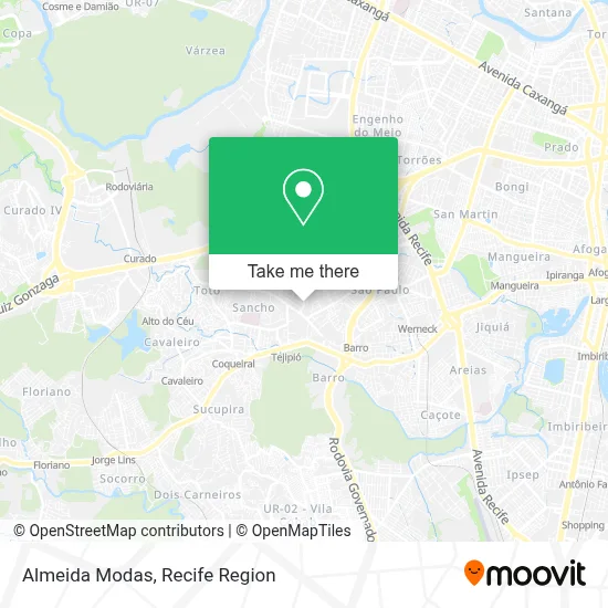 Almeida Modas map