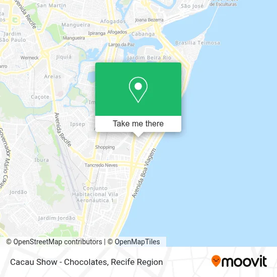 Cacau Show - Chocolates map
