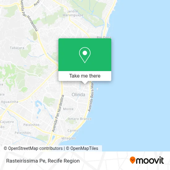 Rasteiríssima Pe map