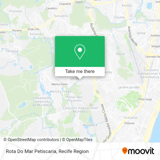 Rota Do Mar Petiscaria map