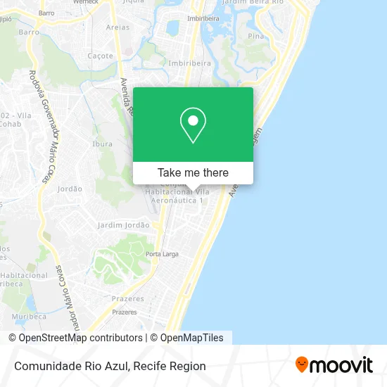 Comunidade Rio Azul map