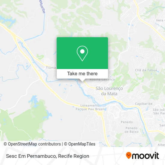 Sesc Em Pernambuco map