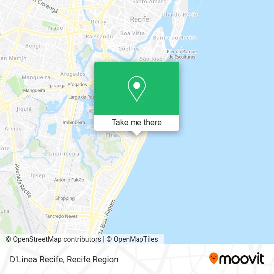 D'Linea Recife map