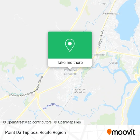 Point Da Tapioca map