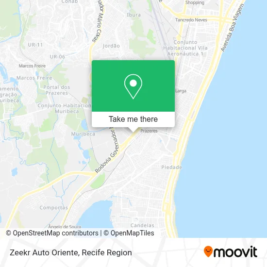 Zeekr Auto Oriente map