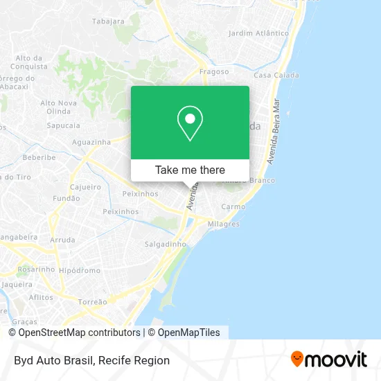Byd Auto Brasil map