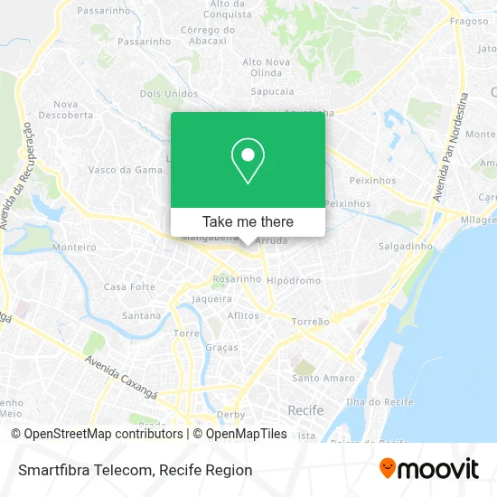 Smartfibra Telecom map