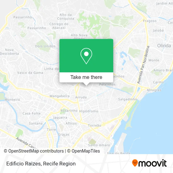 Edificio Raizes map