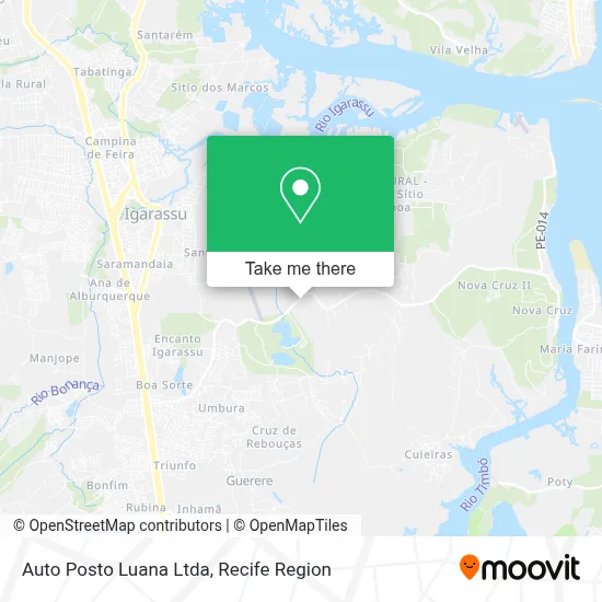 Auto Posto Luana Ltda map
